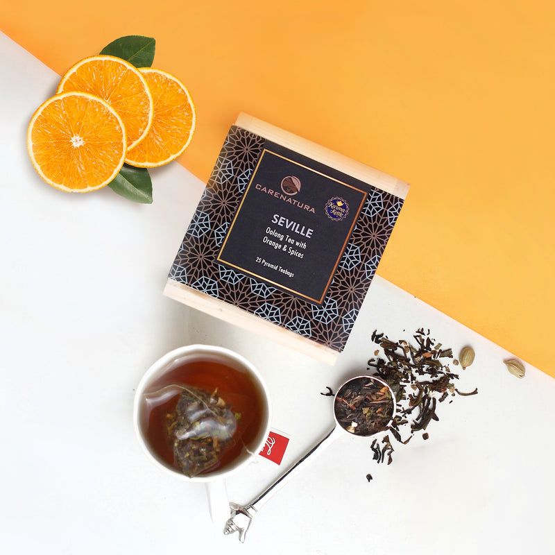 CARENATURA x KARMA KETTLE – Seville (25 pyramid teabags)